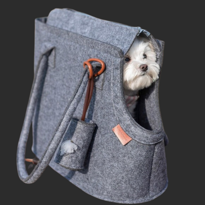 Felted Pet Carrier Shoulder Bag